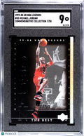 Michael Jordan 1999 Upper Deck NBA Legends Commemorative Collection 7/50 SGC 9