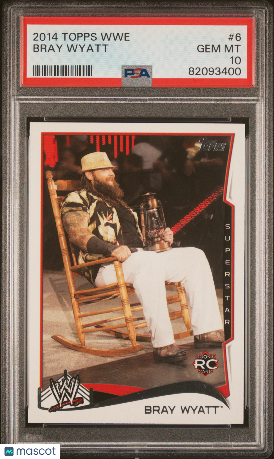 Bray Wyatt 2014 Topps WWE Rookie RC Wrestling #6 PSA 10