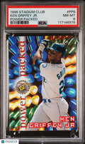Ken Griffey JR. 1996 Stadium Club Power Packed Seattle Mariners #PP6 PSA 8