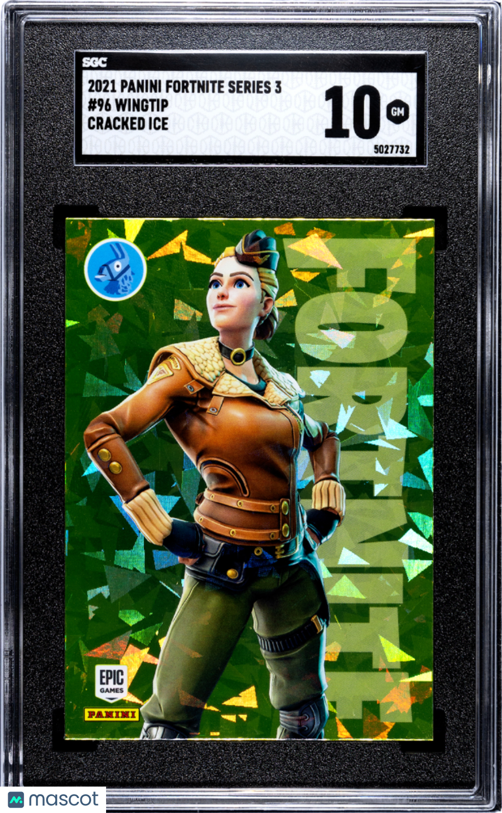Wingtip 2021 Panini Fortnite Series 3 Cracked Ice #96 SGC 10