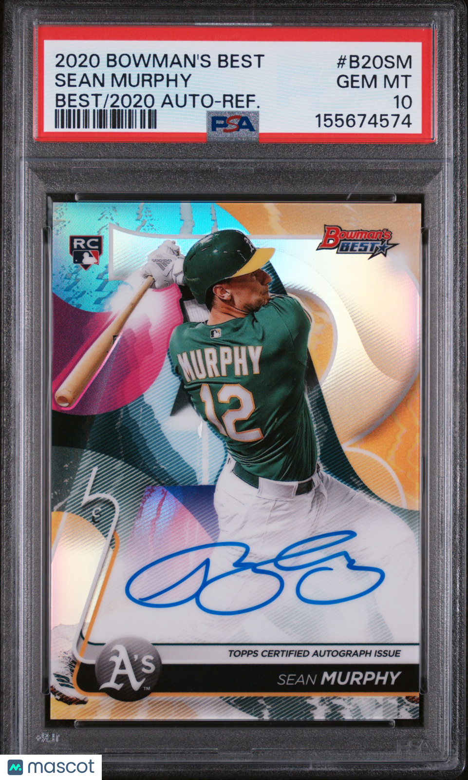 Sean Murphy 2020 Bowman's Best Best Of 2020 Autographs Auto Refractor PSA 10