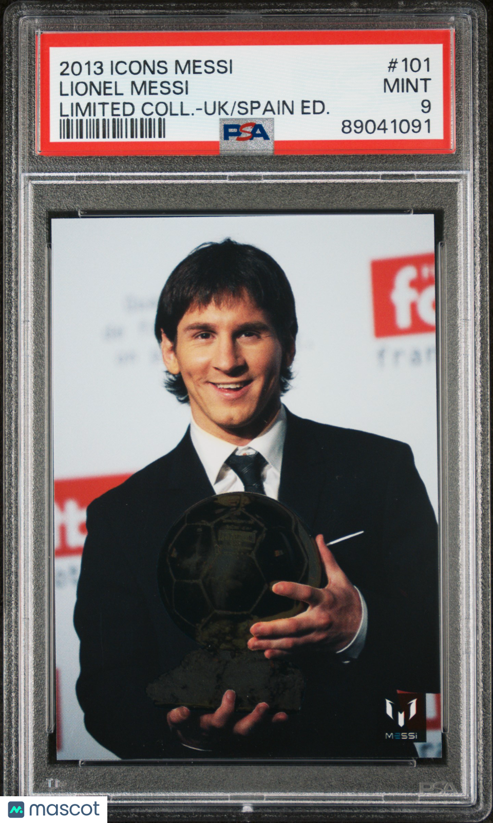 Lionel Messi 2013 Icons Messi Limited Collection Uk Spain Argentina #101 PSA 9
