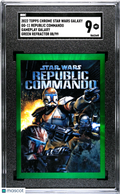 Republic Commando 2022 Topps Chrome Star Wars Galaxy Green 88/99 SGC 9