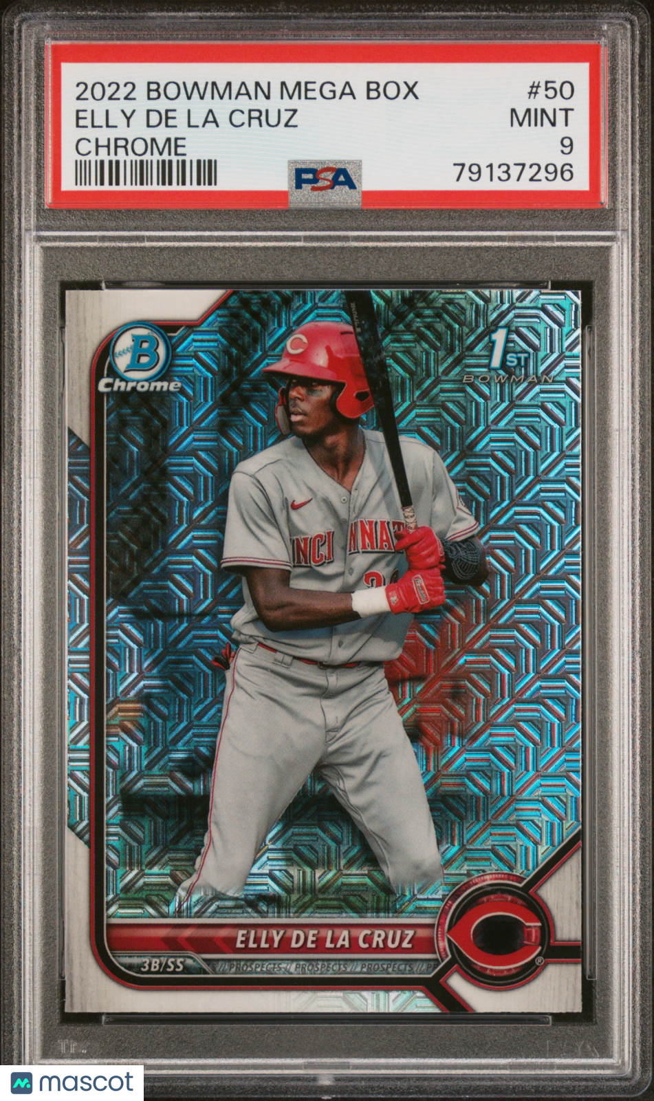 Elly De La Cruz 2022 Bowman Mega Box Chrome PSA 9