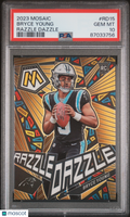 Bryce Young 2023 Mosaic Razzle Dazzle SSP CASE HIT Rookie Panthers PSA 10