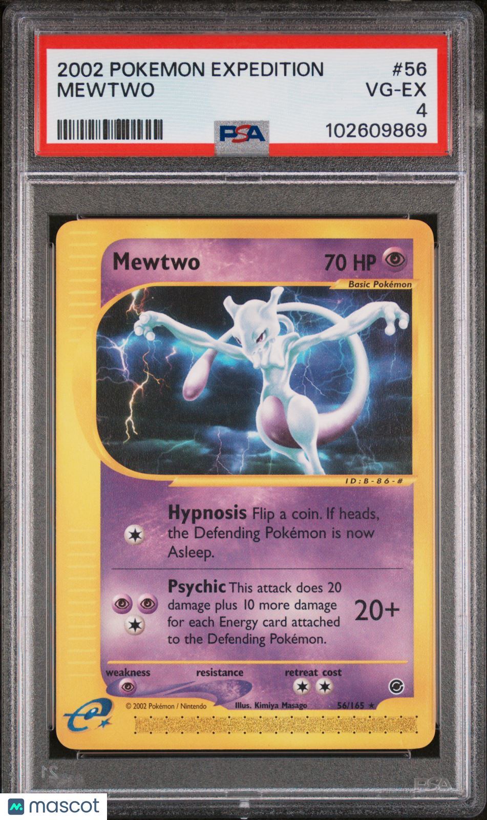 Mewtwo 2002 Pokemon Expedition #56 PSA 4
