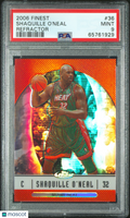 Shaquille O'Neal 2006-07 Finest Refractor Miami Heat #36 PSA 9