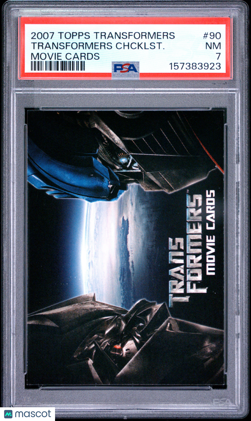 2007 Topps Transformers Movie Checklist Card #90 PSA 7