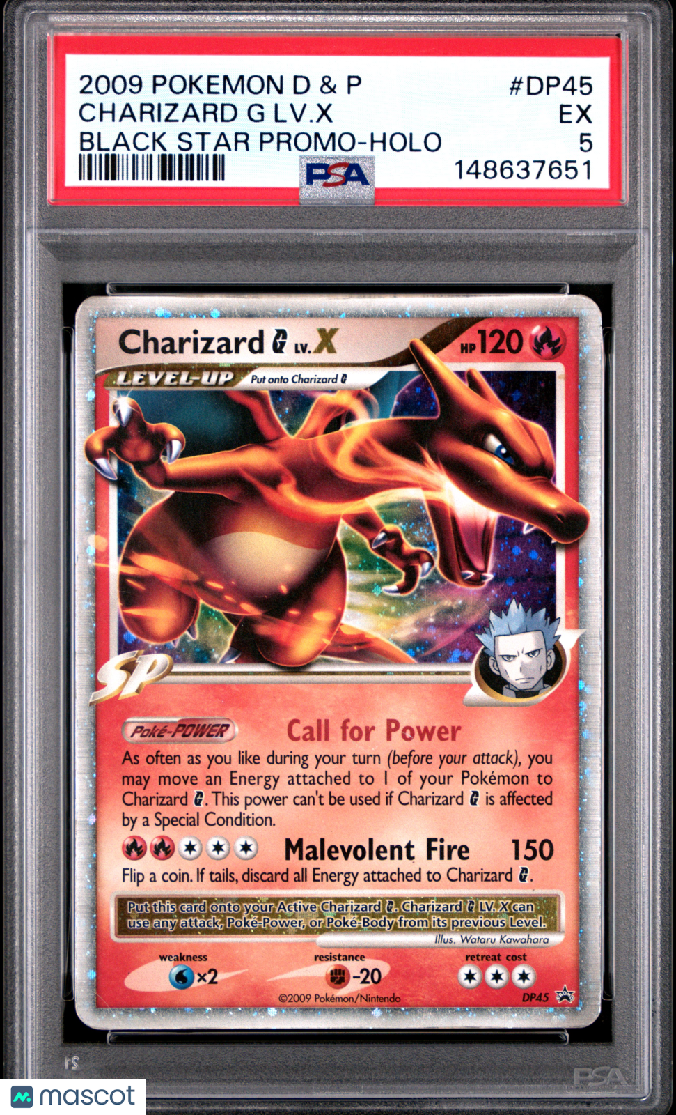 Charizard G LV. X 2009 Pokemon Diamond & Pearl Black Star Promo PSA 5