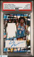 Jalen Williams 2022-23 Spectra Auto Autograph Patch RC Thunder 19/75 PSA 9