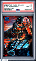 Vader 2024 Topps Star Wars Galaxy Dark Aspirations Aqua Sonar 167/199 PSA 10