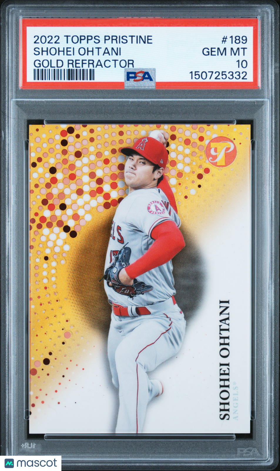 Shohei Ohtani 2022 Topps Pristine GOLD Refractor Los Angeles Angels 50/50 PSA 10