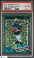 Anthony Richardson 2023 Optic Green Velocity Rated Rookie Colts PSA 10