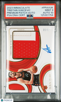 Tristan Vukcevic 2023-24 Immaculate Auto Autograph Patch RC Wizards 20/50 PSA 9