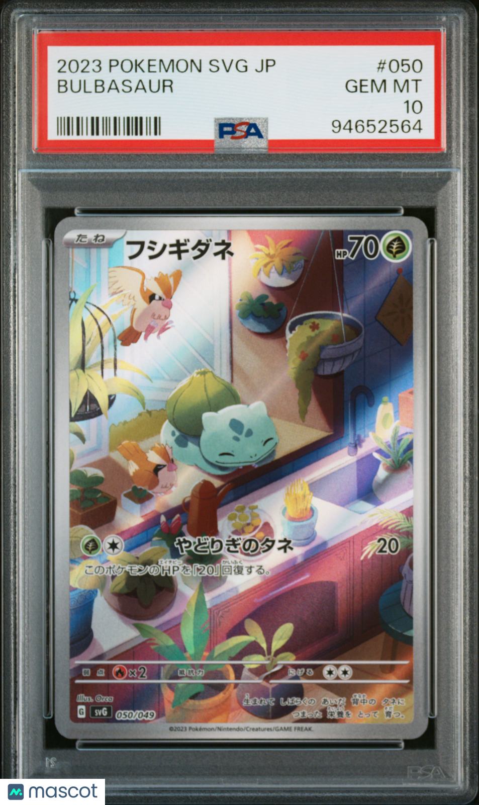 Bulbasaur Pokemon Jap Venusaur/Charizard/Blastoise Jap PSA 10 #050