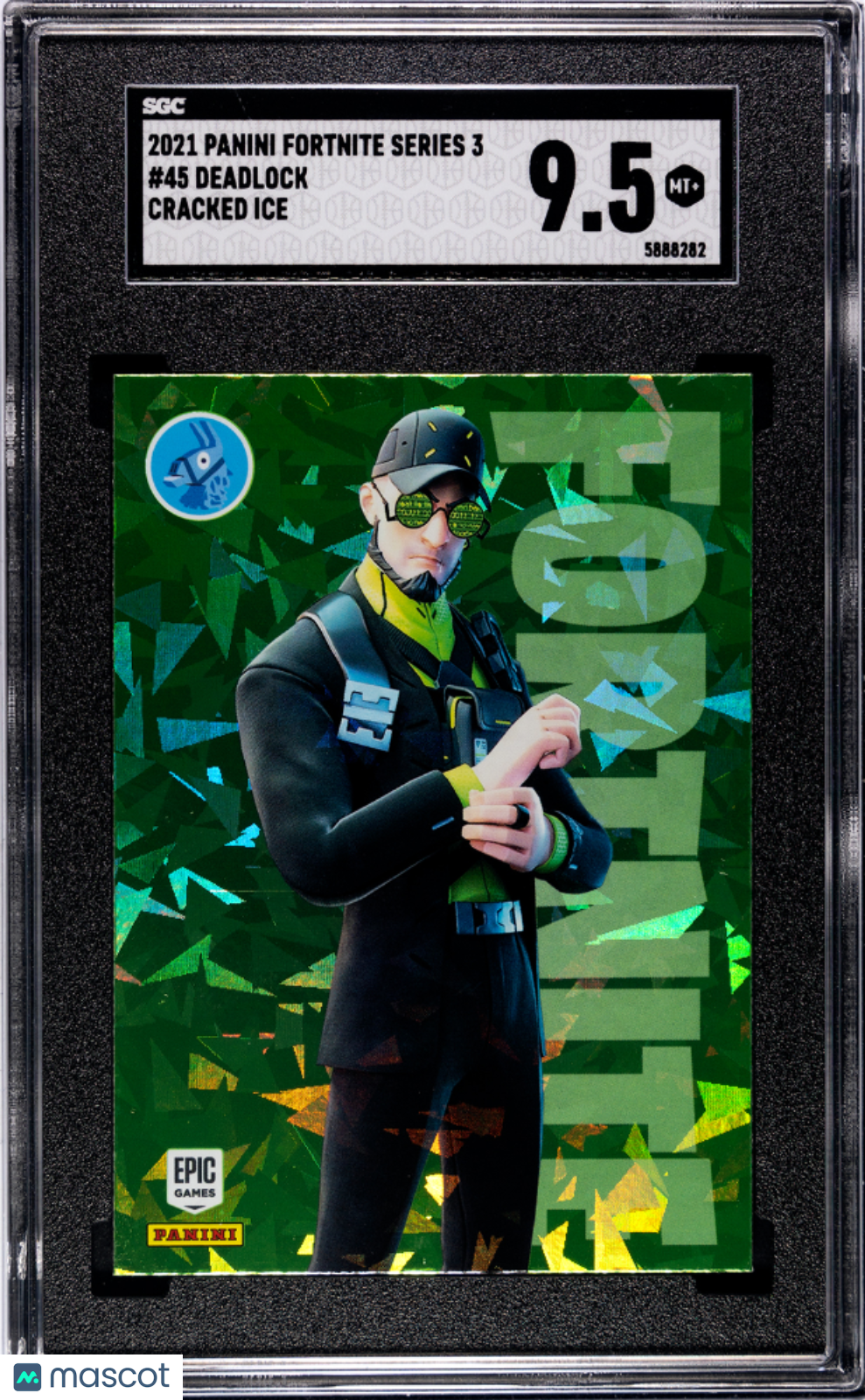 Deadlock 2021 Panini Fortnite Series 3 Cracked Ice #45 SGC 10