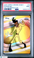 Powerline 2025 Topps Chrome Disney Yellow Refractor 23/275 #35 PSA 9