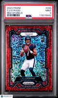 CJ Stroud 2023 Prizm Red Sparkle Prizm Rookie RC SSP Houston Texans #339 PSA 9