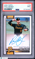 Paul Skenes 2026 Topps Auto Autograph Pittsburgh Steelers #100 PSA 9