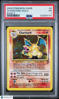 Charizard 2000 Pokemon Game Base II Holo Base II PSA 1 #4