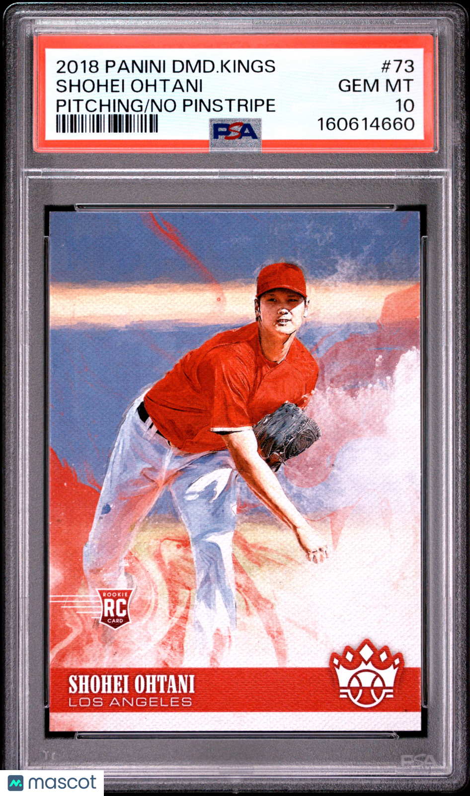 Shohei Ohtani 2018 Diamond Kings Pitching Rookie RC Los Angels Angels PSA 10
