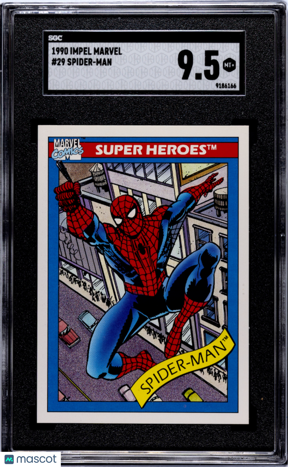 Spider-Man 1990 Impel Marvel Card #29 SGC 9.5