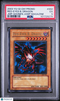 Red-Eyes B. Dragon 2003 Yu-Gi-Oh! Promo JMP-Shonen Jump Magazine PSA 5 #002
