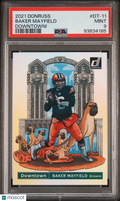 Baker Mayfield 2021 Donruss Downtown DOWNTOWN! CASE HIT SSP Browns PSA 9
