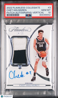 Chet Holmgren 2022 Flawless Auto Autograph Patch RC Gonzaga Thunder 14/25 PSA 10