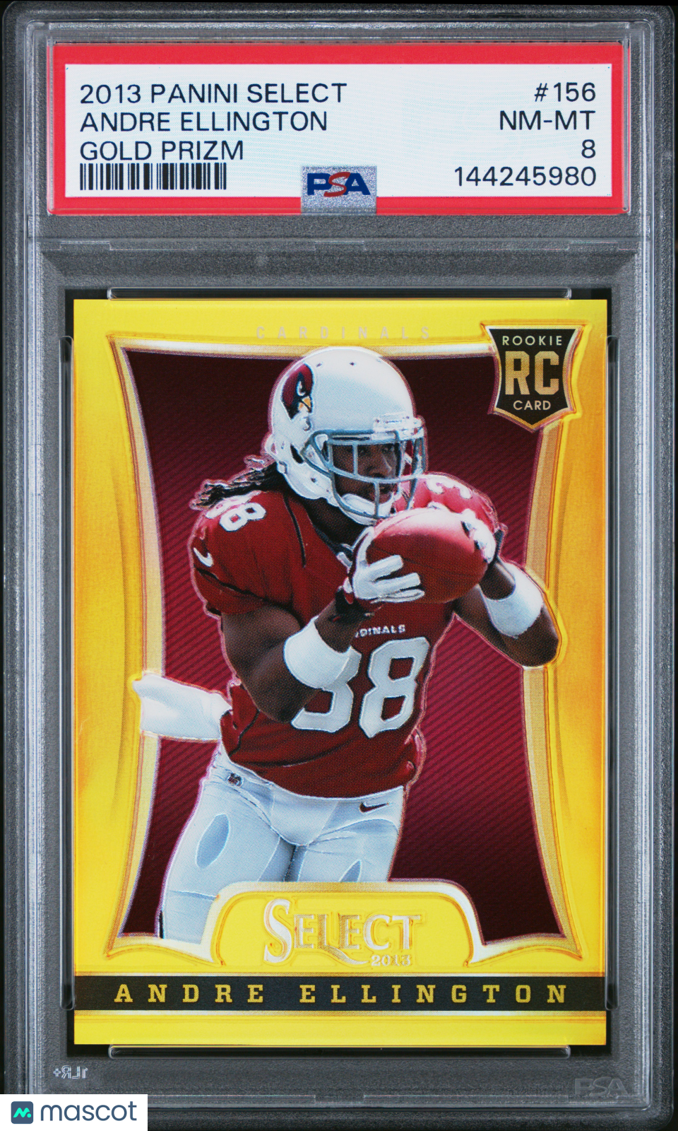 Andre Ellington 2013 Select Gold Prizm Rookie RC Arizona Cardinals 2/10 PSA 8