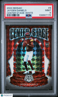 Jayden Daniels 2024 Mosaic Center Stage White Rookie RC Commanders 13/25 PSA 9