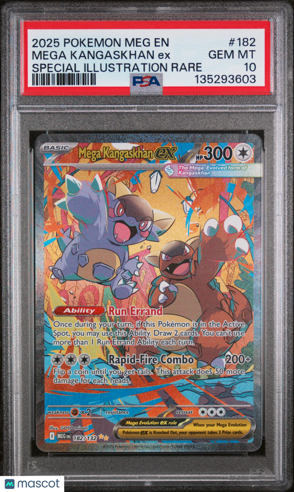 Mega Kangaskhan EX Pokemon Special Illustration Rare PSA 10 #182