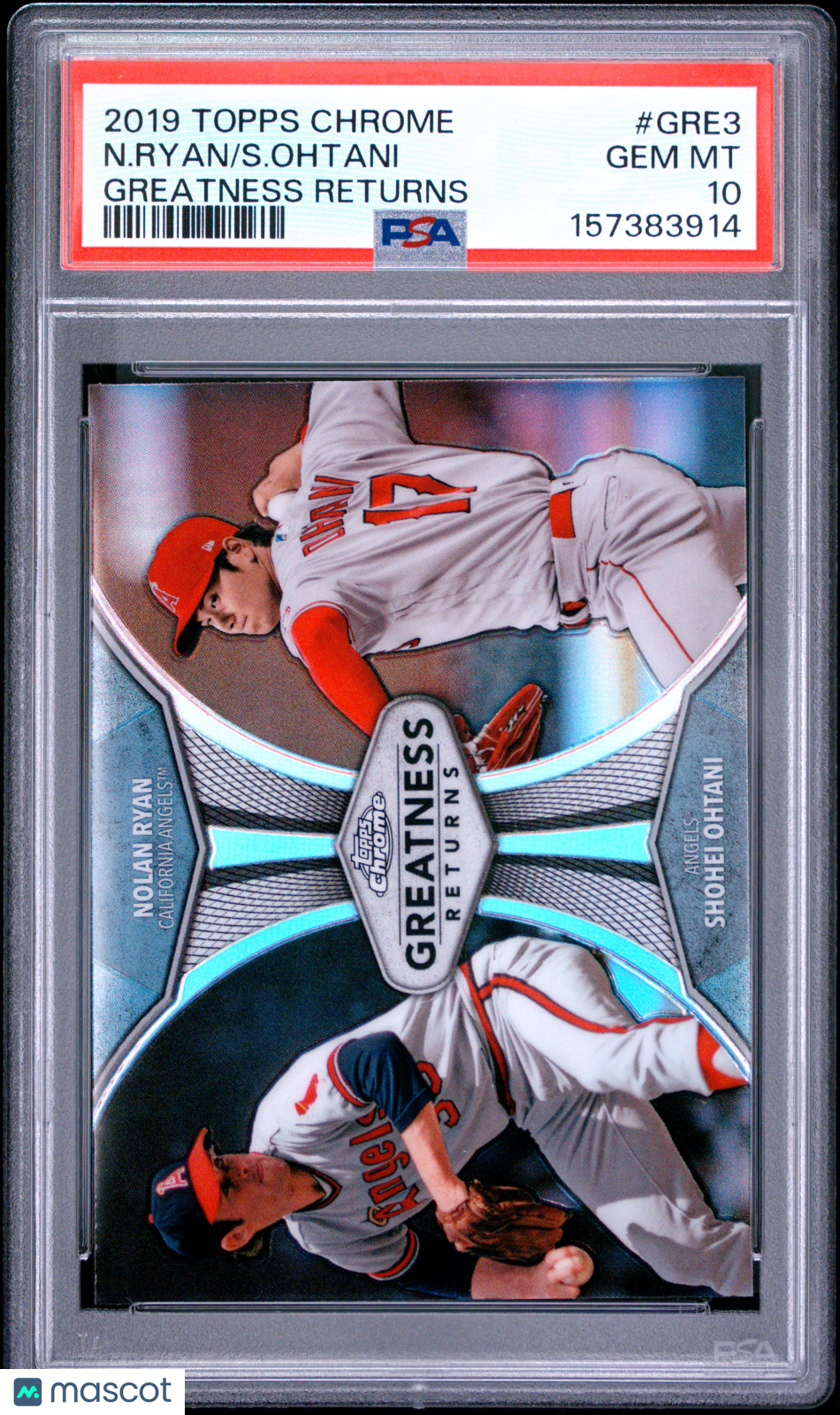 Shohei Ohtani Nolan Ryan 2019 Topps Chrome Greatness Returns LA Angels PSA 10