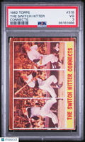 Mickey Mantle 1962 Topps Connects The Switch Hitter New York Yankees #318 PSA 3