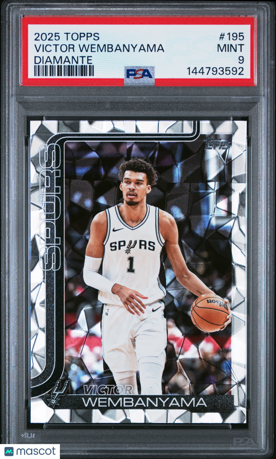 Victor Wembanyama 2025-26 Topps Diamante San Antonio Spurs #195 PSA 9