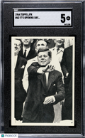 John F Kennedy 1964 Topps Jfk It's Opening Day Tosses #62 SGC 5
