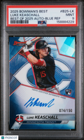 Luke Keaschall 2025 Bowman's Best Auto Autograph RC Twins 74/150 PSA 9