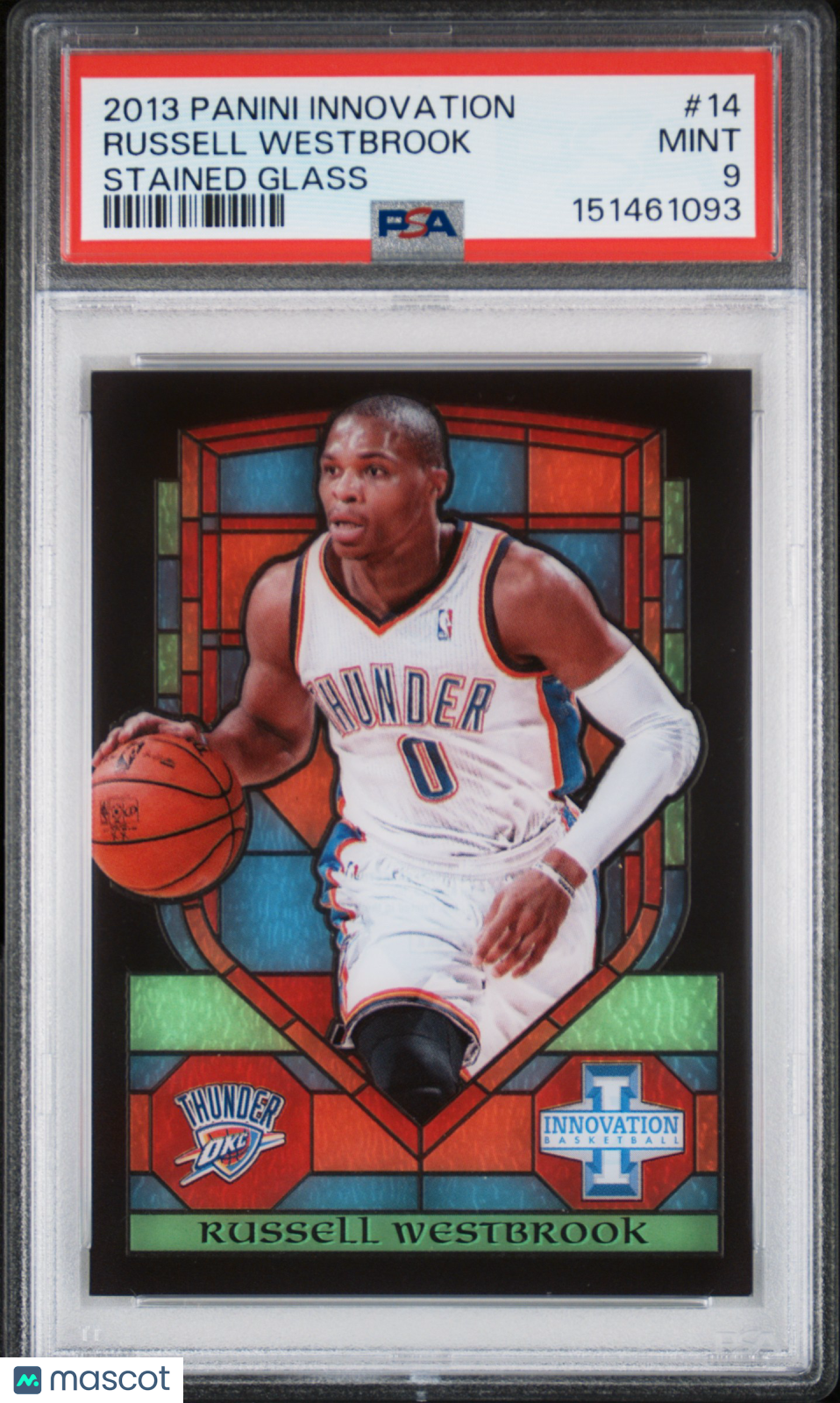 Russell Westbrook 2013 Innovation Stained Glass SSP CASE HIT OKC Thunder PSA 9