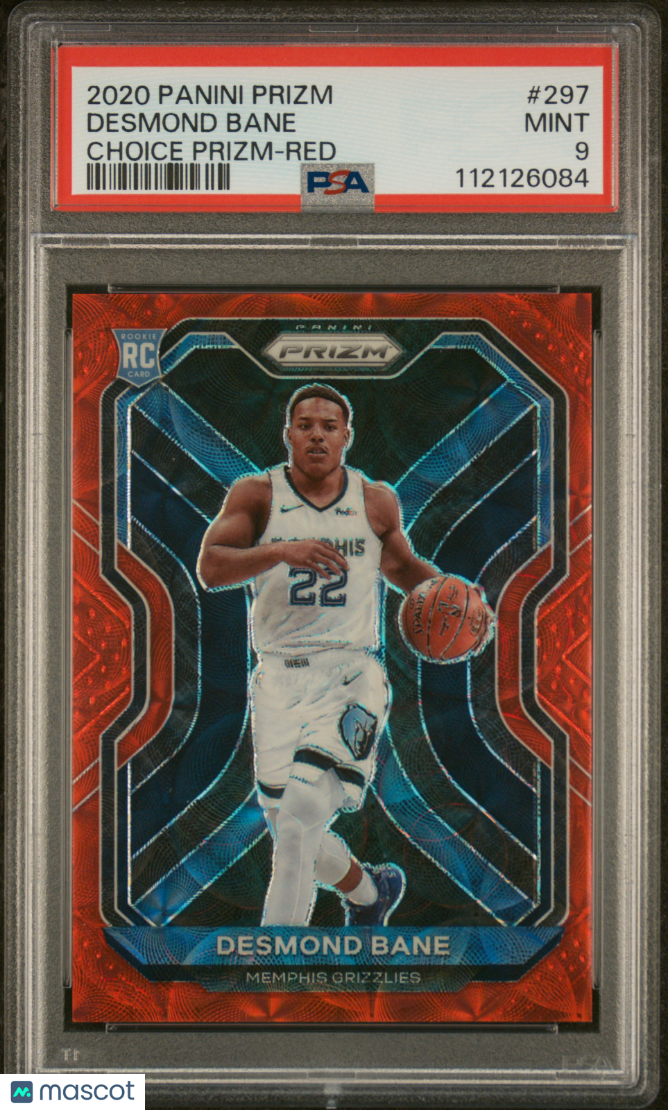Desmond Bane 2020 Panini Prizm Choice Red PSA 9