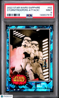 Stormtroopers Attack! 2022 Topps Chrome Sapphire Edition Star Wars #42 PSA 9