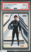 Kimi Antonelli 2025 Topps Chrome Formula 1 Futuro Rookie RC F1 PSA 10
