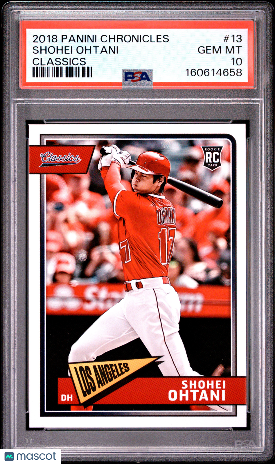 Shohei Ohtani 2018 Chronicles Classics Rookie RC Los Angeles Angels #13 PSA 10