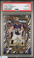 Mark Andrews 2022 Select Zebra Prizm SSP Baltimore Ravens PSA 10