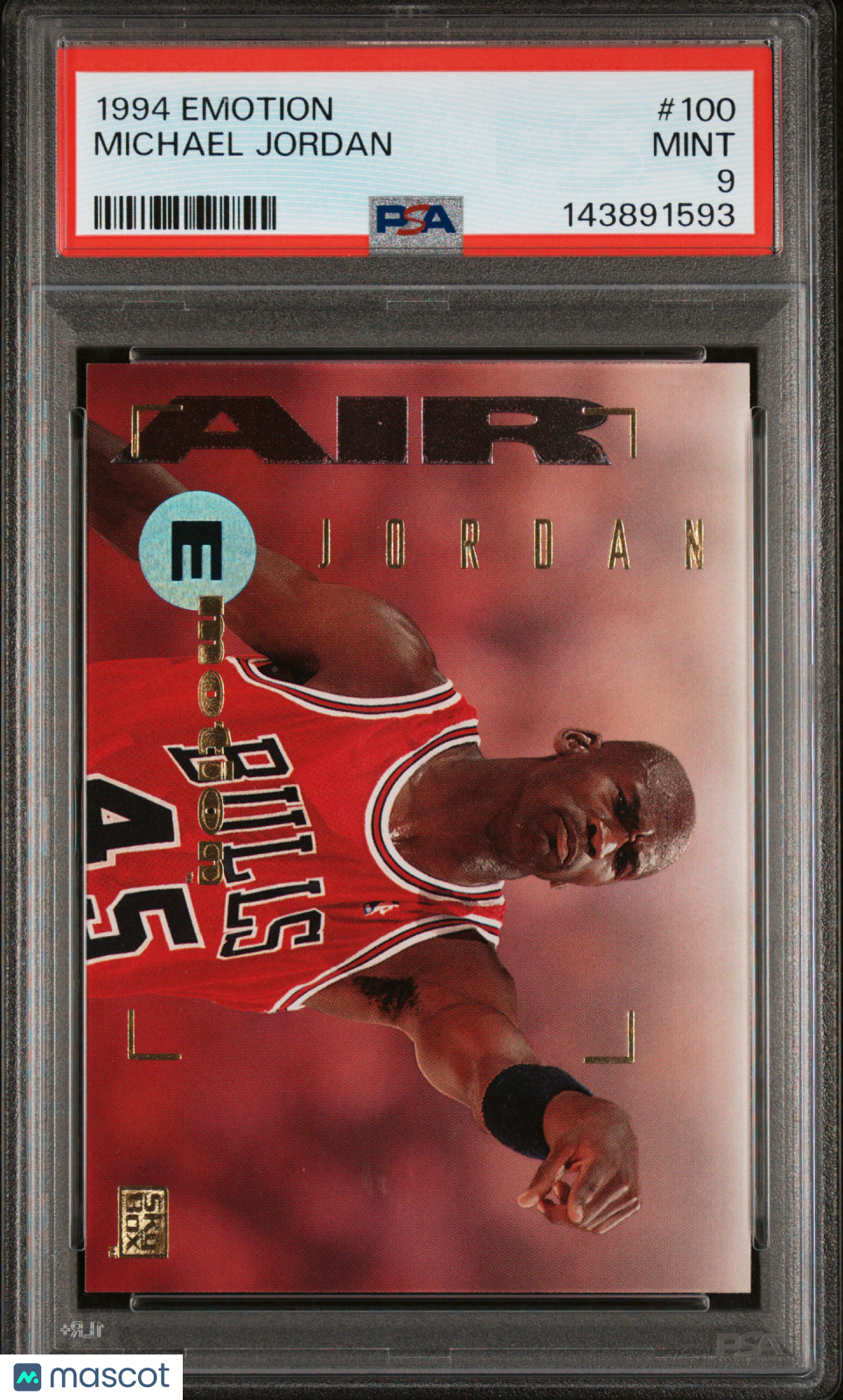 Michael Jordan 1994 Emotion E-Motion Chicago Bulls #100 PSA 9
