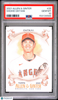Shohei Ohtani 2021 Topps Allen & Ginter Card Los Angeles Angels #25 PSA 10