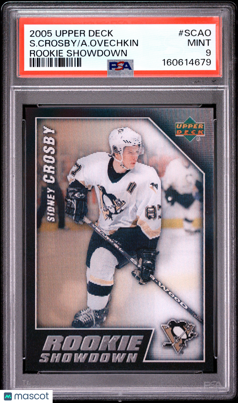 Alenander Ovechkin Sidney Crosby 2005 Upper Deck Rookie Showdown RC #SCAO PSA 9