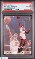 Michael Jordan 1993-94 Fleer Ultra All-Defensive Chicago Bulls #2 PSA 8