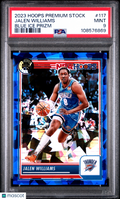 Jalen Williams 2023-24 Hoops Blue Ice Prizm OKC Thunder /99 PSA 9