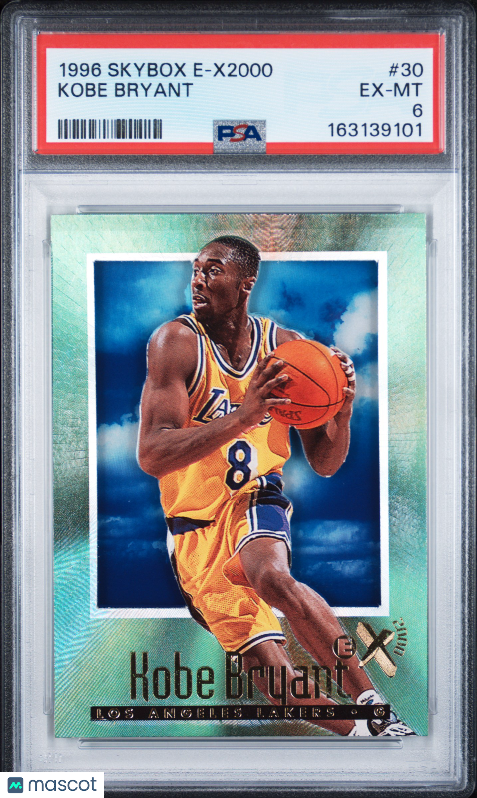 Kobe Bryant 1996-97 Skybox E-X2000 Rookie RC Los Angeles Lakers #30 PSA 6