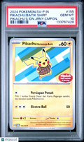Pikachu Batik Shirt 2024 Pokemon Indonesian SV-P Promo PSA 10 #155